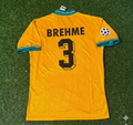 Bayern Munich Yellow Retro Football Jersey – Andreas Brehme – Back View