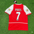 Arsenal 2002/03 EPL Patch Home Retro Football Jersey – Robert Pires 7 – Back View