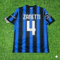 2011/12 Javier Zanetti Inter Football Jersey – Back View