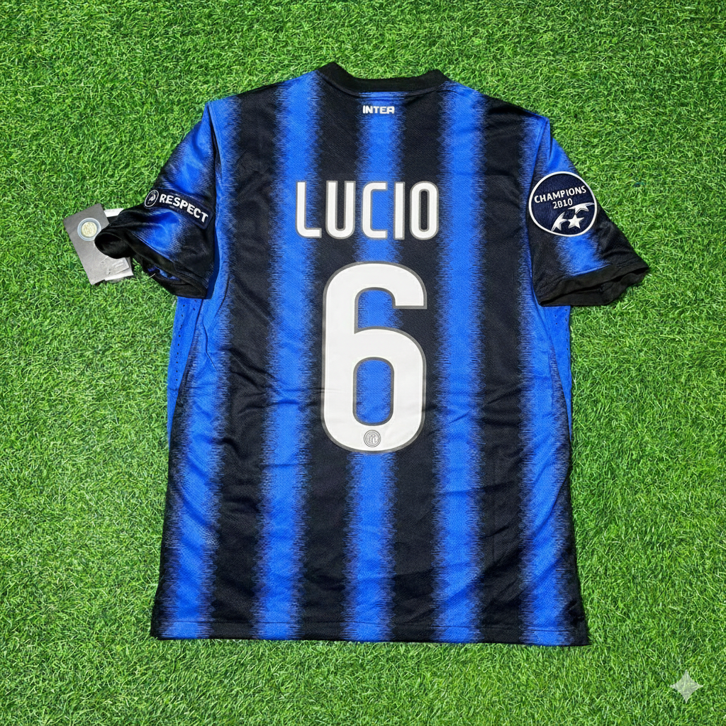 2011/12 Lucio Inter Football Jersey – Back View