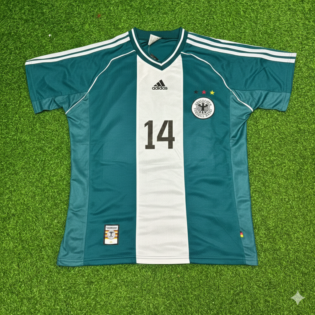 1998 Germany World Cup Markus Babbel Away Retro Football Jersey – Front View