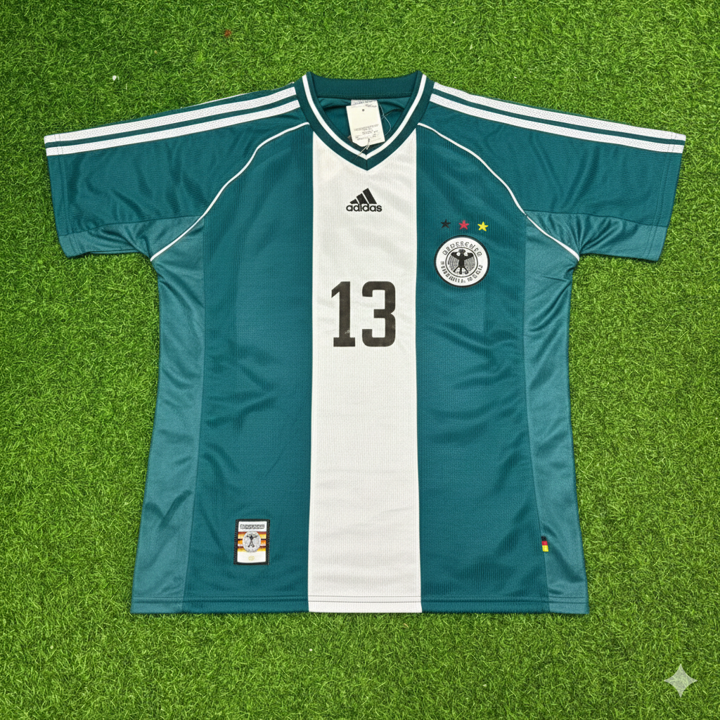 Germany Away Retro Football Jersey – Michael Ballack – Front View