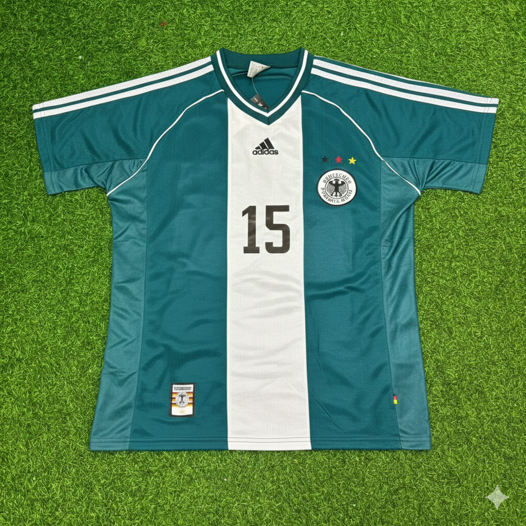 1998 Germany World Cup Steffen Freund Away Retro Football Jersey – Front View