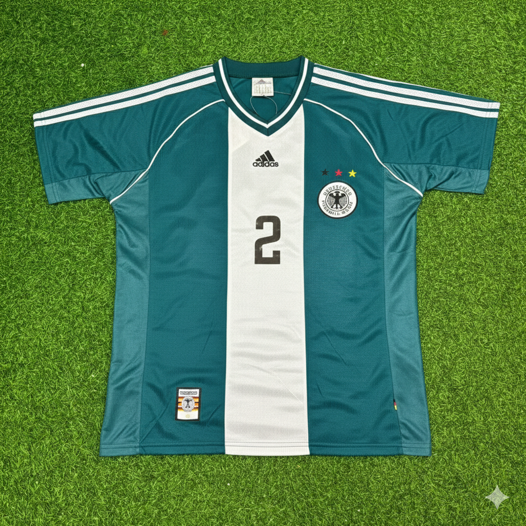 1998 Germany World Cup Christian Wörns Away Retro Football Jersey – Front View