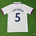 2019/20 Jorginho Chelsea White Retro Football Jersey Collection – Back View