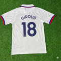 2019/20 Oliver Giroud Chelsea White Retro Football Jersey Collection – Back View