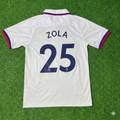 Gianfranco Zola Chelsea White Retro Football Jersey Collection – Back View