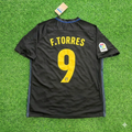 Atletico Madrid 2016-17 Black Away Retro Kit Jersey – Fernando Torres 9 – – Back View