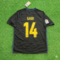 Atletico Madrid 2016-17 Black Away Retro Kit Jersey – Gabi 14 – – Back View
