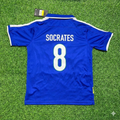 Socrates Brazil Blue Retro Football Jersey – Back View