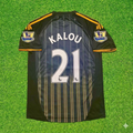 Chelsea 2010 2011 Away Retro Black Orange Football Jersey – Salomon Kalou #21 – Back View