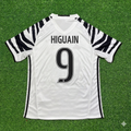 2016 Gonzalo Higuain #9 Juventus 2017 Away White Retro Football Jersey – Back View