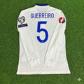 2016 Portugal EURO Raphael Guerreiro White Long Sleeve Retro Football Jersey – Back View