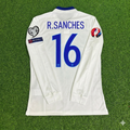 2016 Portugal EURO Renato Sanches White Long Sleeve Retro Football Jersey – Back View