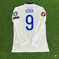 Portugal EURO 2016 White Long Sleeve Retro Football Jersey – Eder – Back View