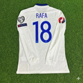 2016 Portugal EURO Rafa Silva White Long Sleeve Retro Football Jersey – Back View