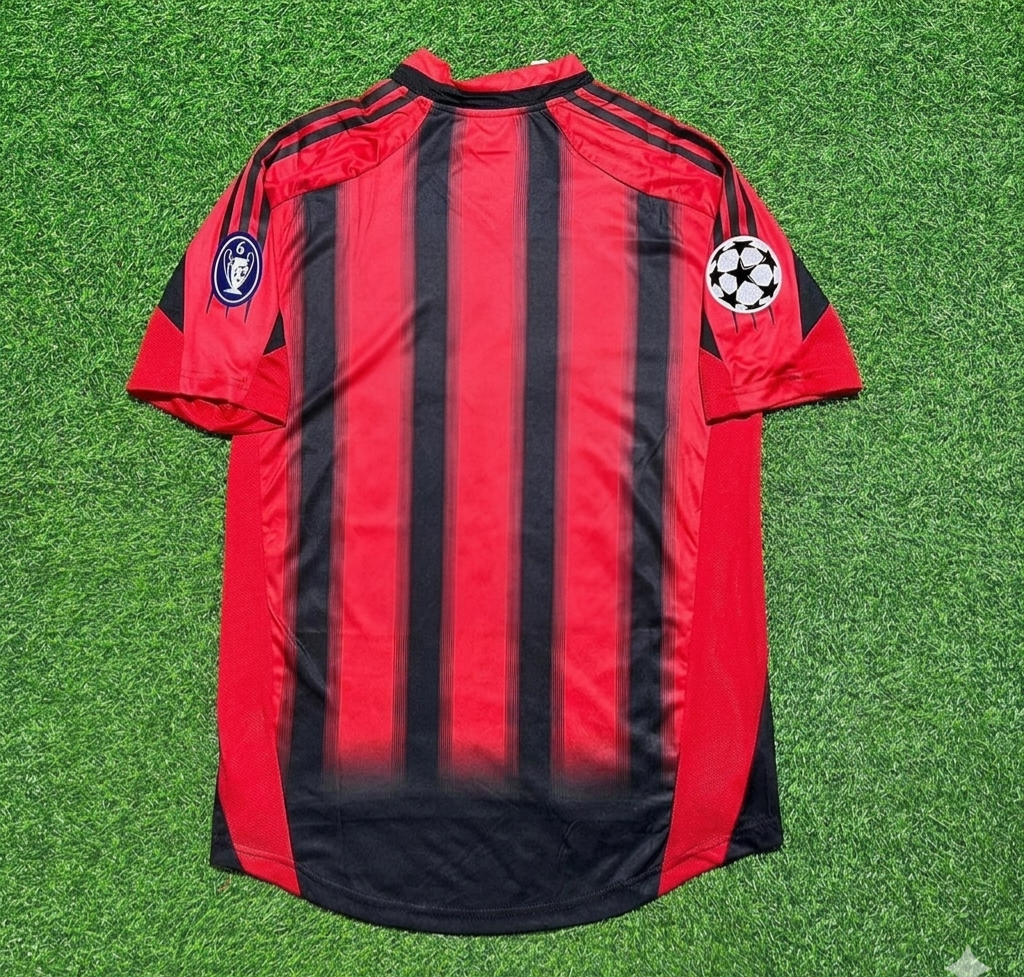 AC Milan 2004 2005 Home Retro Football Jersey – Front View