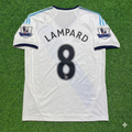 2012/13 Frank Lampard Chelsea Retro White Football Jersey – Back View
