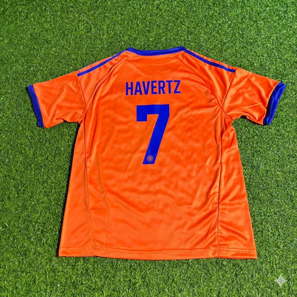 2026 Kai Havertz #7 Germany Orange Football Jersey – Back View