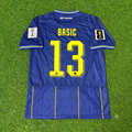 Ivan Basic Bosnia and Herzegovina 2026 World Cup Blue Football Jersey – Back View