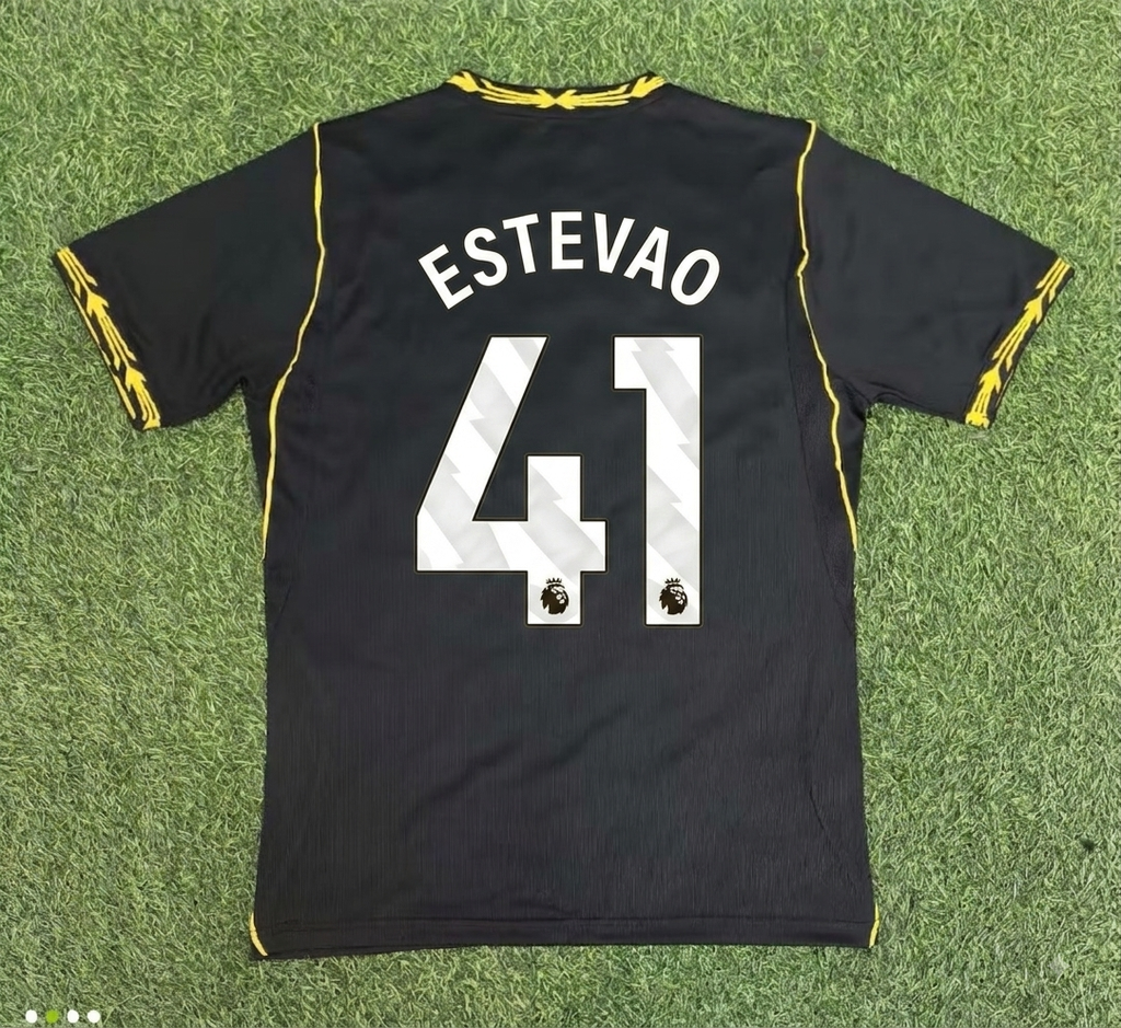 Estevao Chelsea Away 2027 New Season Football Jersey – Back View