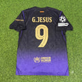 Gabriel Jesus #9 Barcelona 2027 Champions League Patch New Season Away Jersey – Back View
