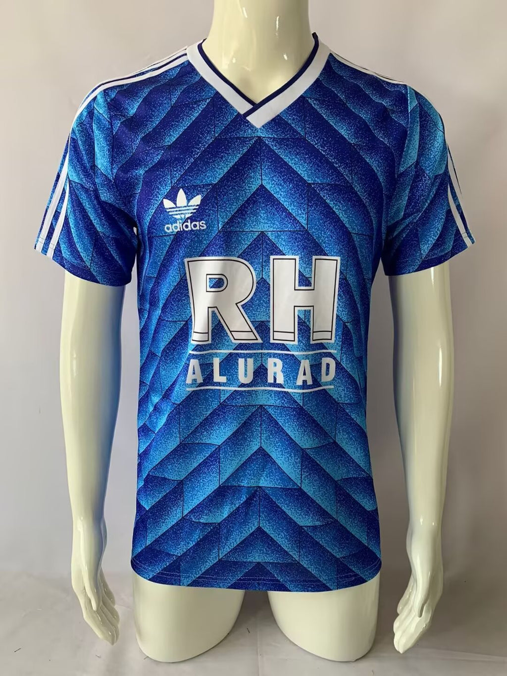 Schalke 04 – 1988/99 Heim Retro Blau – Front View