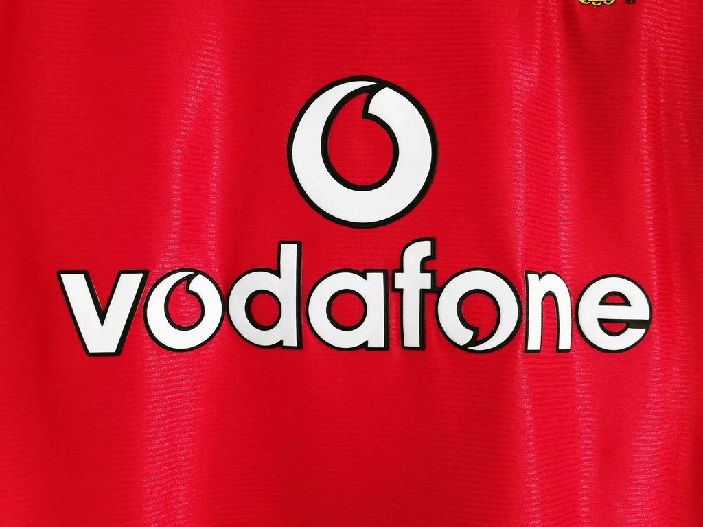 2000/02 Manchester United Home Retro Fan Version Jersey – Detailed View