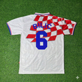 Croatia 1998 World Cup Retro Football Jersey – Slaven Bilić – Back View