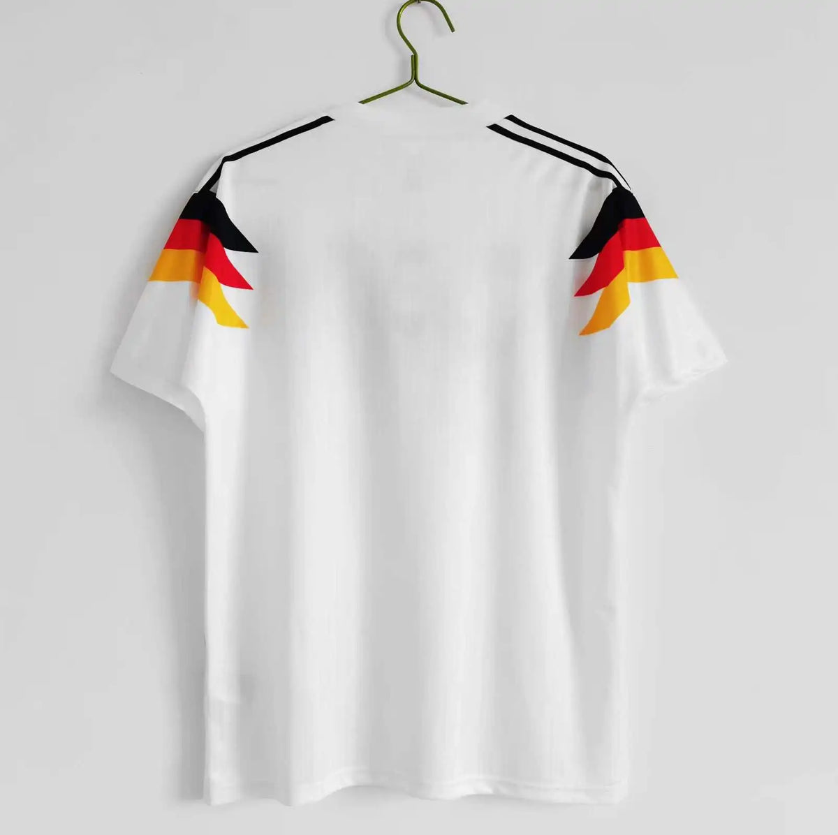 1990 Saison Deutschland aweiß Germany 90 Retro Football Jersey – Front View