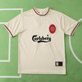 1996 Liverpool 1997 Retro Away White Retro Football Jersey – Back View