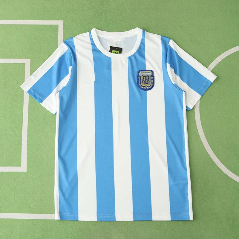 1986 Argentina Home Retro Football Jersey – Back View