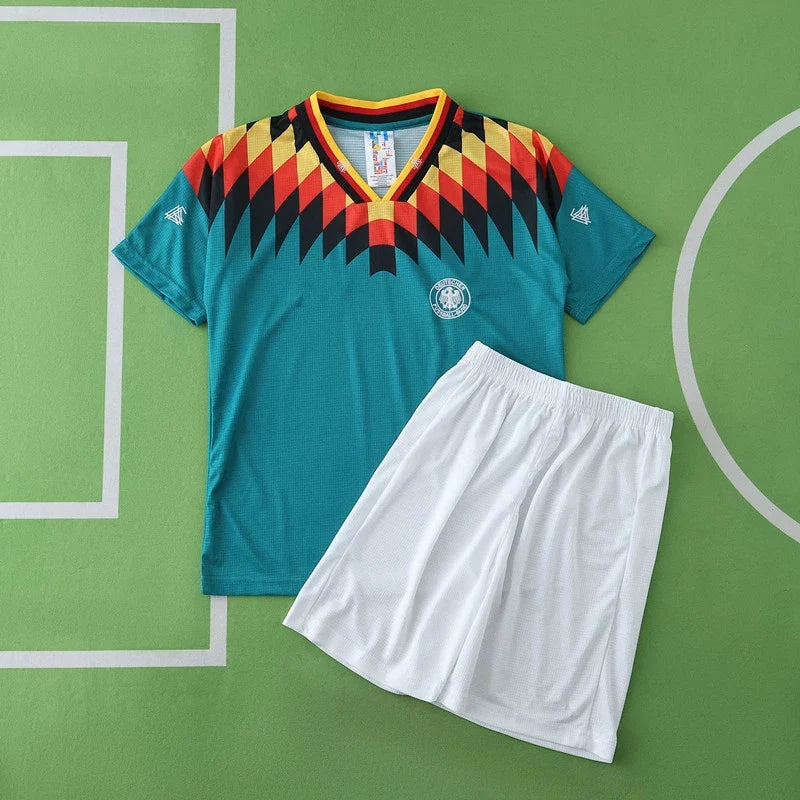 1994 Germany Away Retro Kids Football Kit – Back View