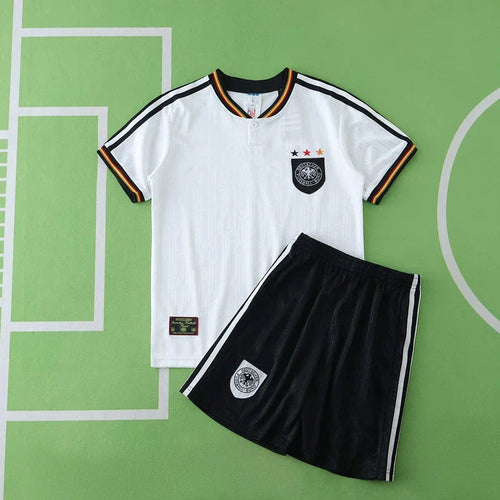 1996 Germany Home Retro Kids Football Kit – Front View
