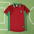 1998 Portugal Home Red Retro Football Jersey – Back View