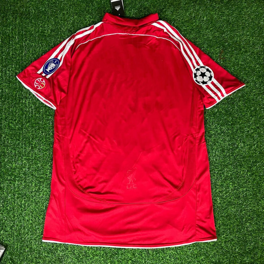 Liverpool 2007/08 CL Jersey – Back View