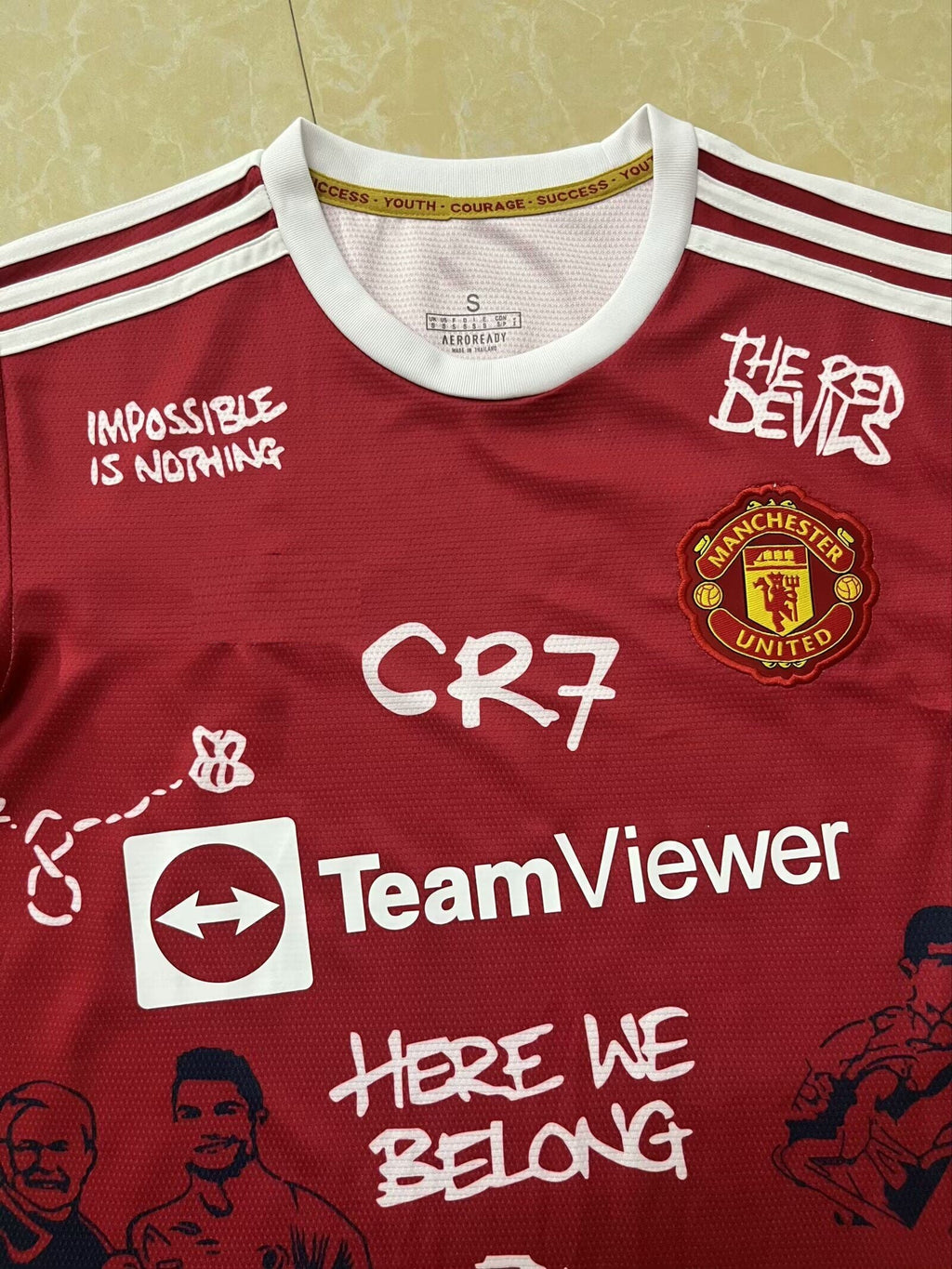 Cristiano Ronaldo Legend Manchester United Special Jersey Soccer Kit – Detailed View