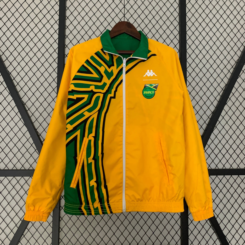 Jamaica Bob Marley Reversible Yellow Green Jacket Both Size Jacket – Front View