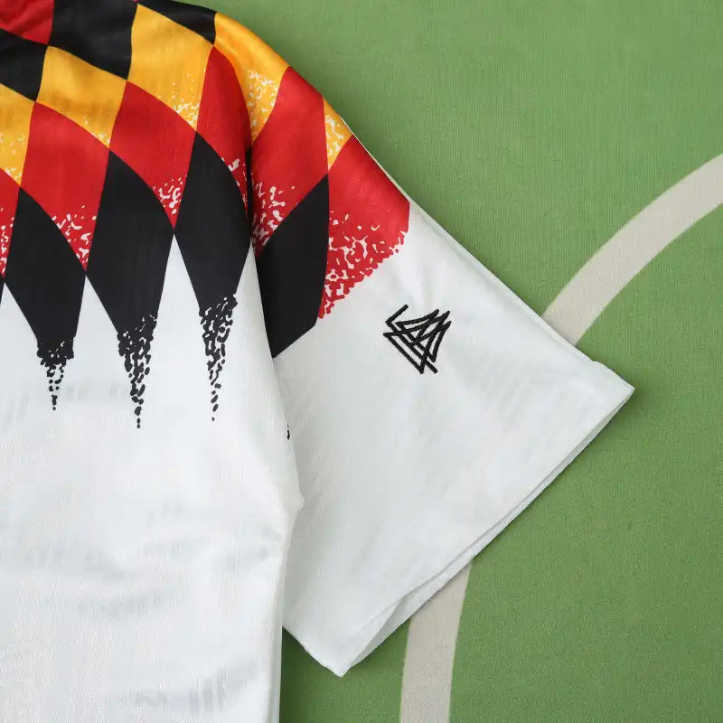 1994 Germany World Cup Thomas Hässler Deutschland Retro Football Jersey – Detailed View