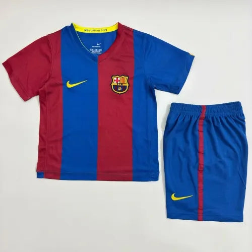 2006 Barcelona 07 Home Kids Football Jersey – Detailed View