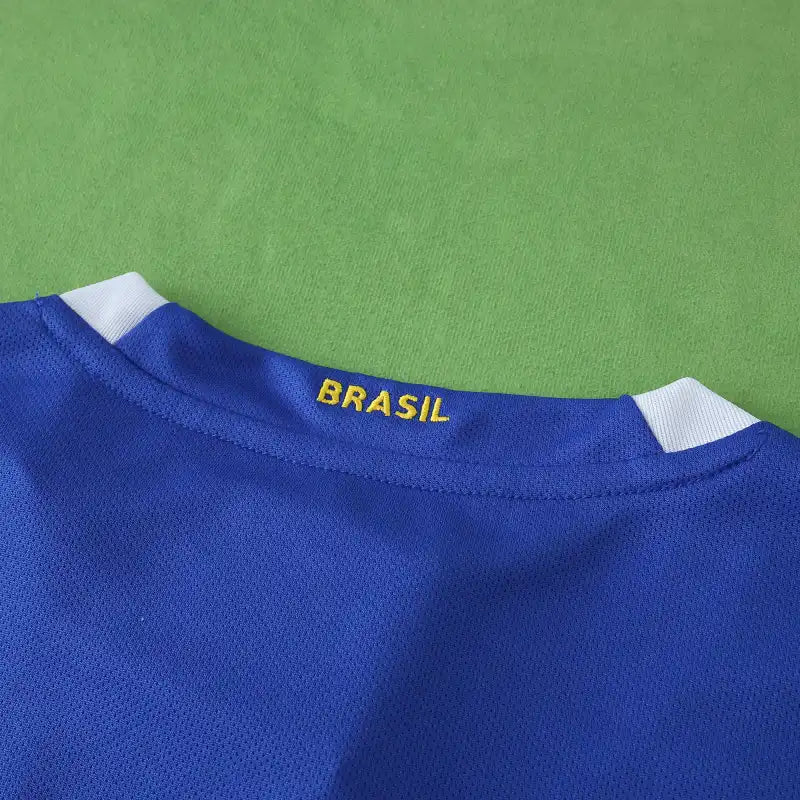 Brazil 2006 Season Away Blue Retro Jersey – 4