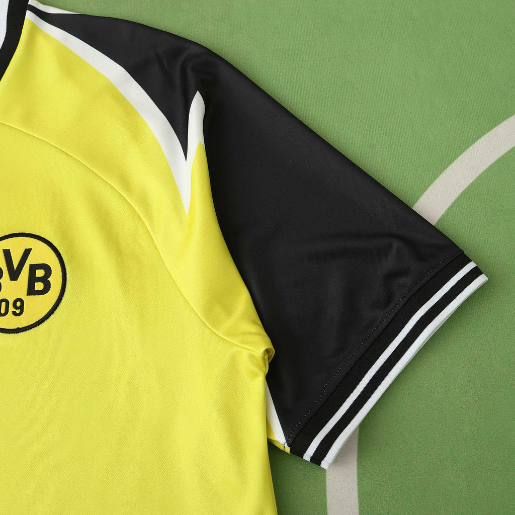 Borussia Dortmund 1995-1996 Season Home Retro Football Jersey Trikot Maillot V3