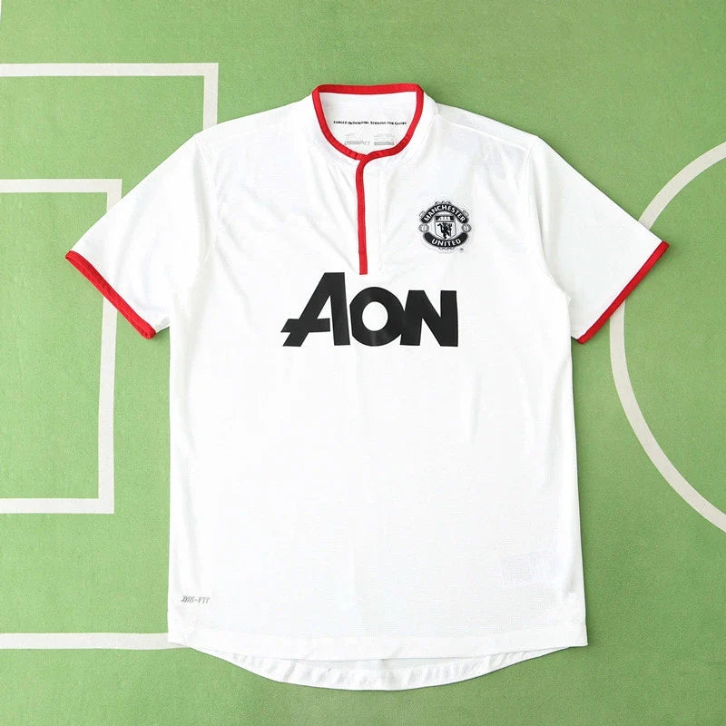 Manchester United F.C 12/13 Season Away White Retro Jersey – Back View