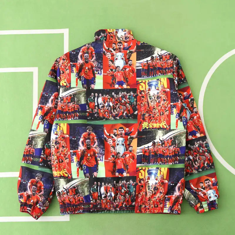 Spain 2025-26 Both Sides Football Windbreaker Windjacke – Back View