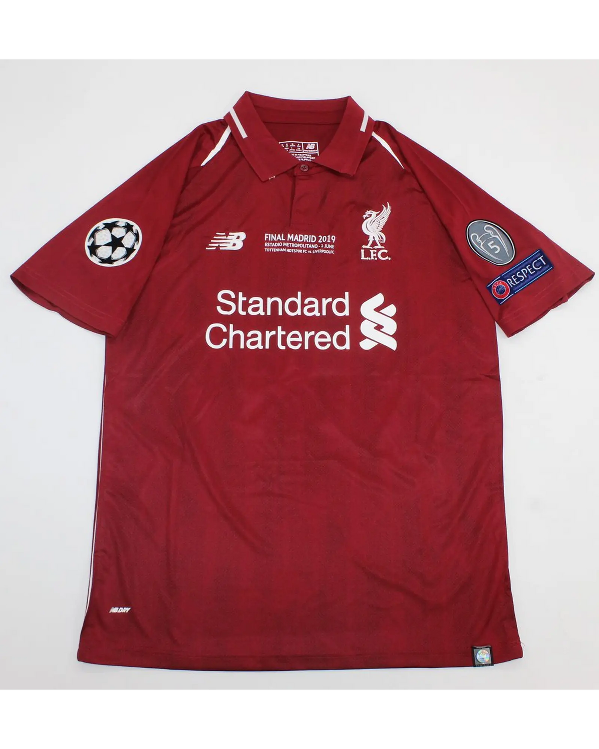 2019 Andrew Robertson Liverpool CL Final Retro Football Jersey – Front View