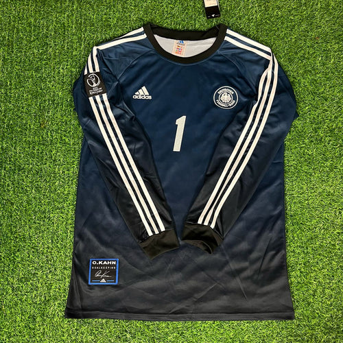 2002 Germany World Cup Retro Goalkeeper Football Jersey Oliver Kahn – Front View