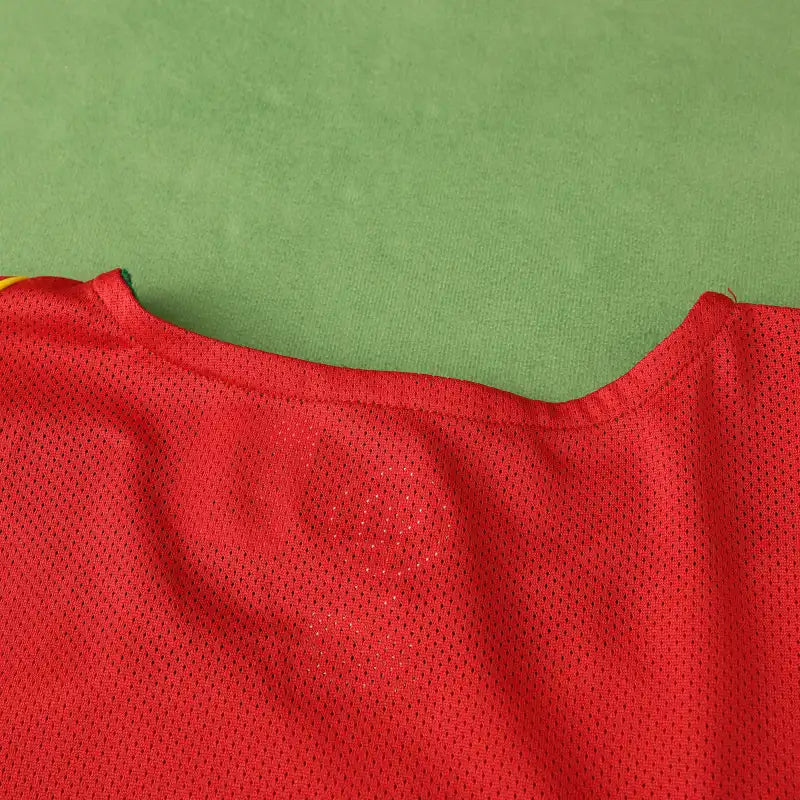 2004 Portugal Home Red Retro Football Jersey – 4