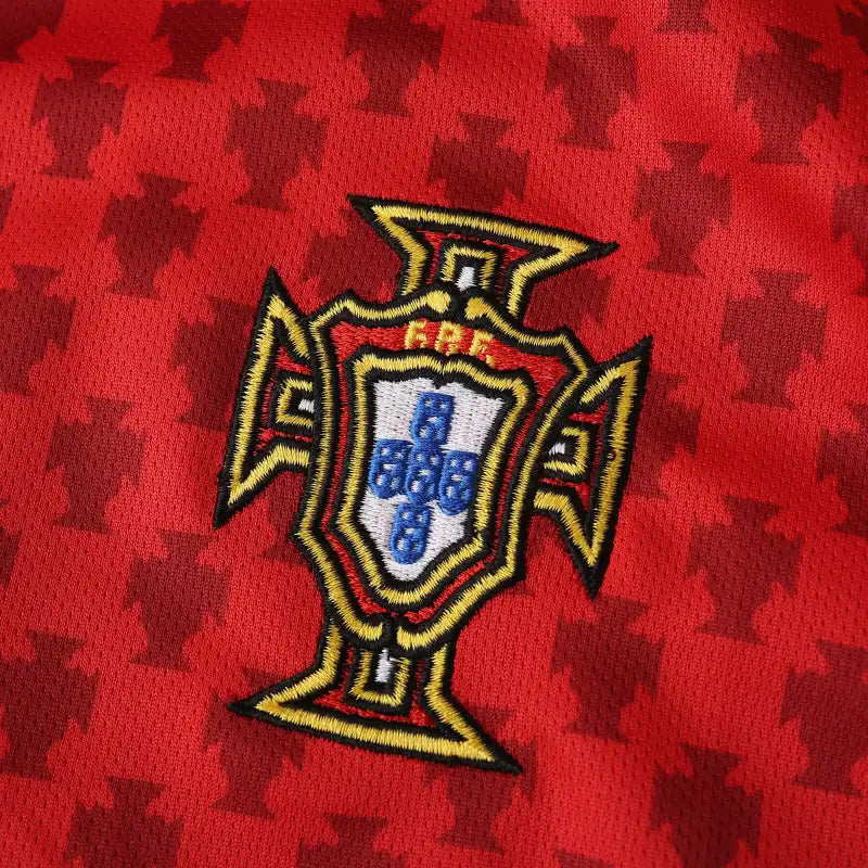 2004 Portugal Home Red Retro Football Jersey – 6