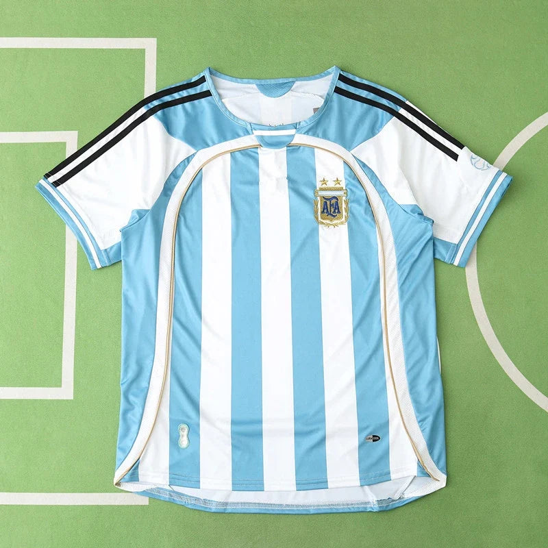 2006 Argentina Home Retro Football Jersey – Back View