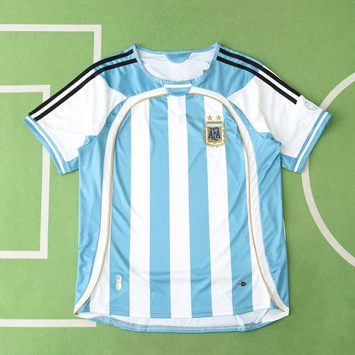 2006 Argentina Home Retro Football Jersey – Back View